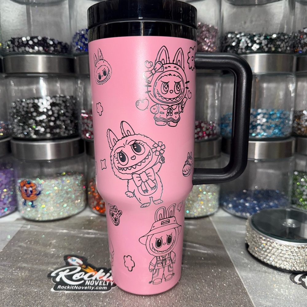 Labubu Laser Engraved 40oz tumbler - Picture 3 of 4
